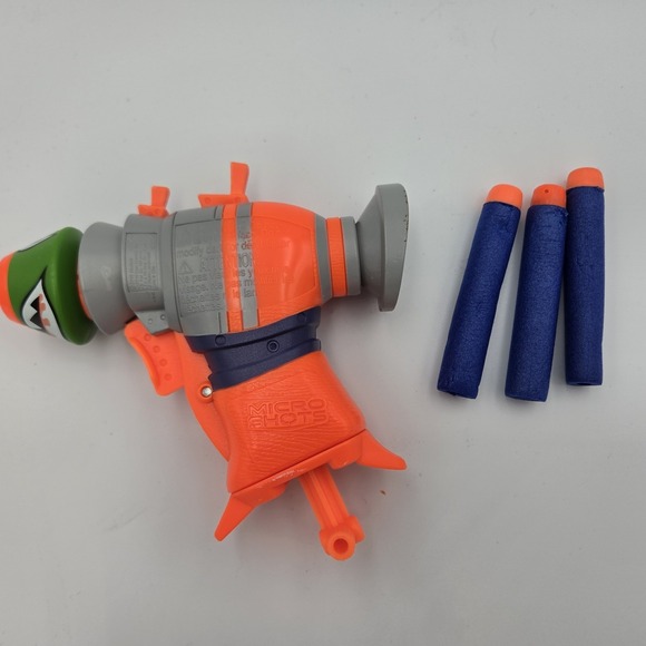 NERF Fortnite Rocket Launcher Micro Pistol Toy Blaster with 3 Darts Novelty - Picture 2 of 4